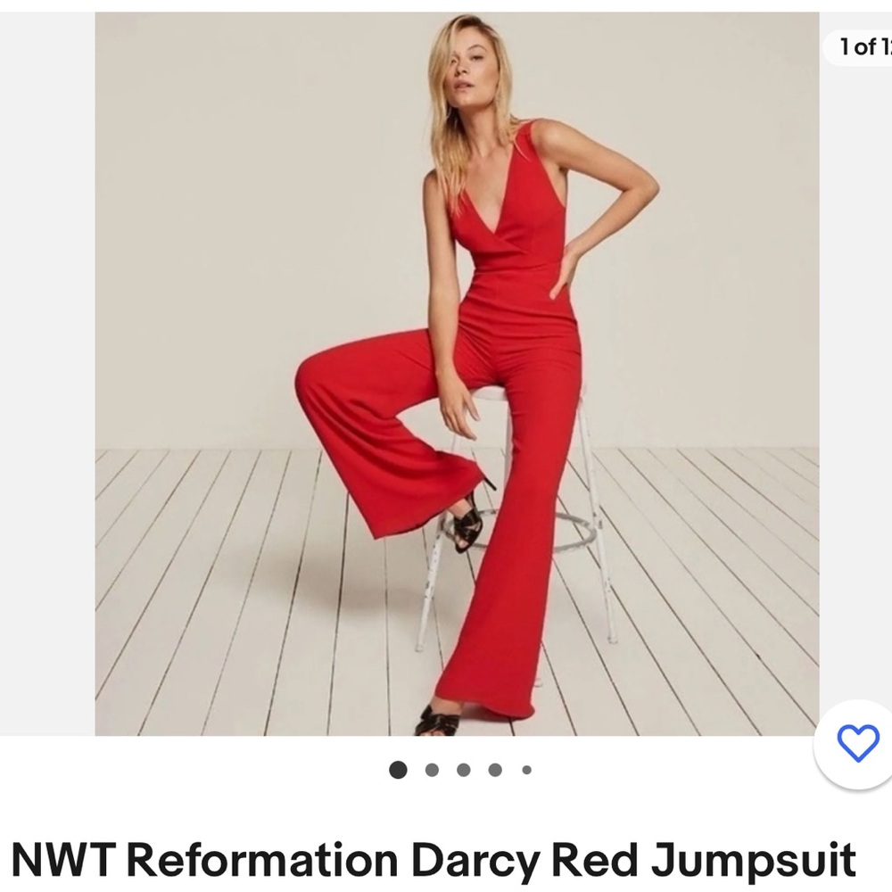 Reformation
Women's Red Darcy Jumpsuit